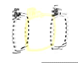 Square Closed Towel Ring in Vibrant French Gold